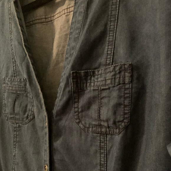 Denim Button Down Dress - Picture 4 of 5